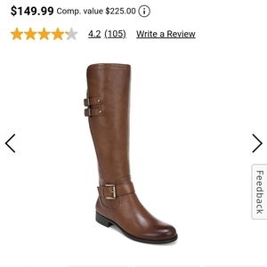 Naturalizer Jessie wide calf Riding Boots